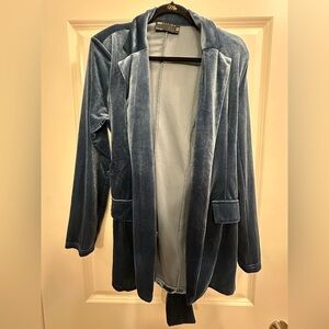 ASOS Blue Velvet Women's Blazer